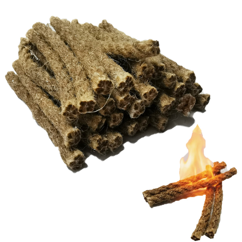 Outdoor Mini Wax Hemp Rope Por - مراجعة Camping Cooking Fire Stove وسعره