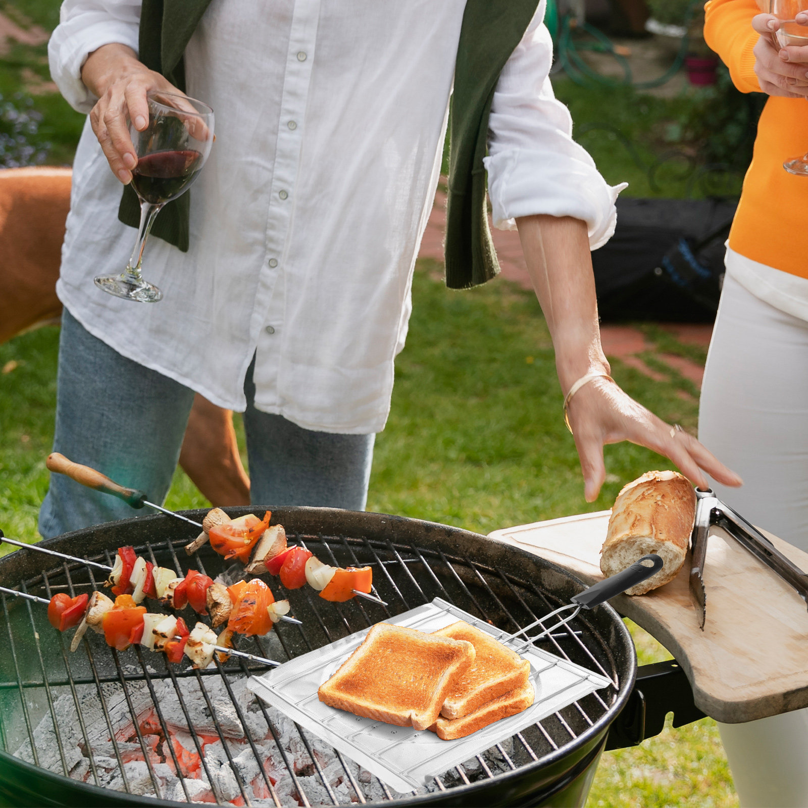 Noncoated Perforated Toaster G - مراجعة Camping Cooking Grill وسعره