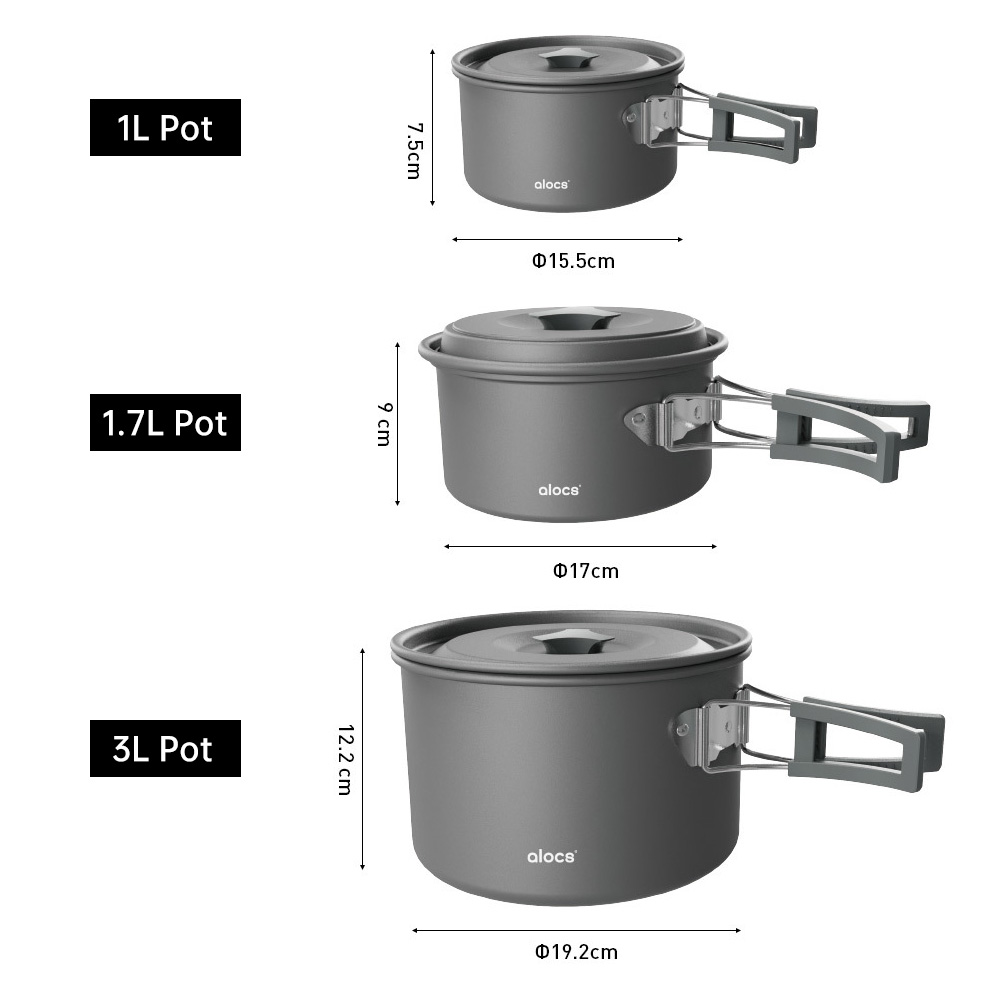 Camping Cooking Pot Aluminum A - مراجعة Camping Cooking Essentials وسعره