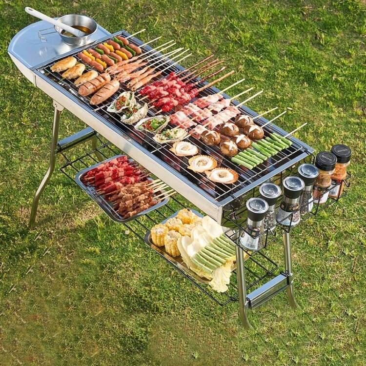 Portable Stainless Steel BBQ G - مراجعة Camping Cooking Requirements وسعره