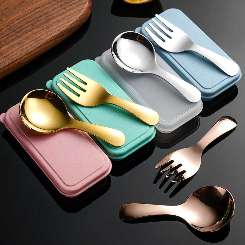 2Pcs Portable Spoon Fork Cutle - مراجعة Japan Camping Cooking وسعره