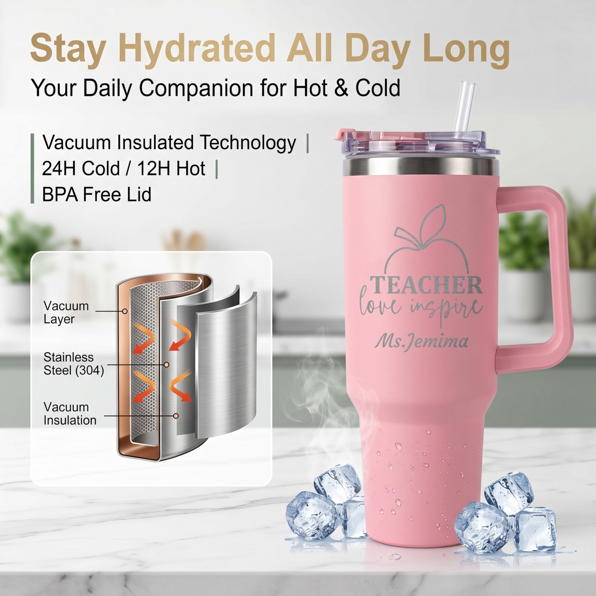 1L Teacher personalized text b - مراجعة Camping Cooking Mug وسعره