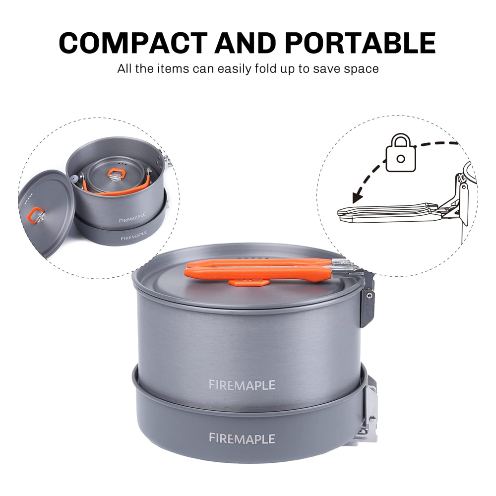 Fire Maple Camping Cookware Ut - مراجعة Camping Cooking Set With Kettle وسعره