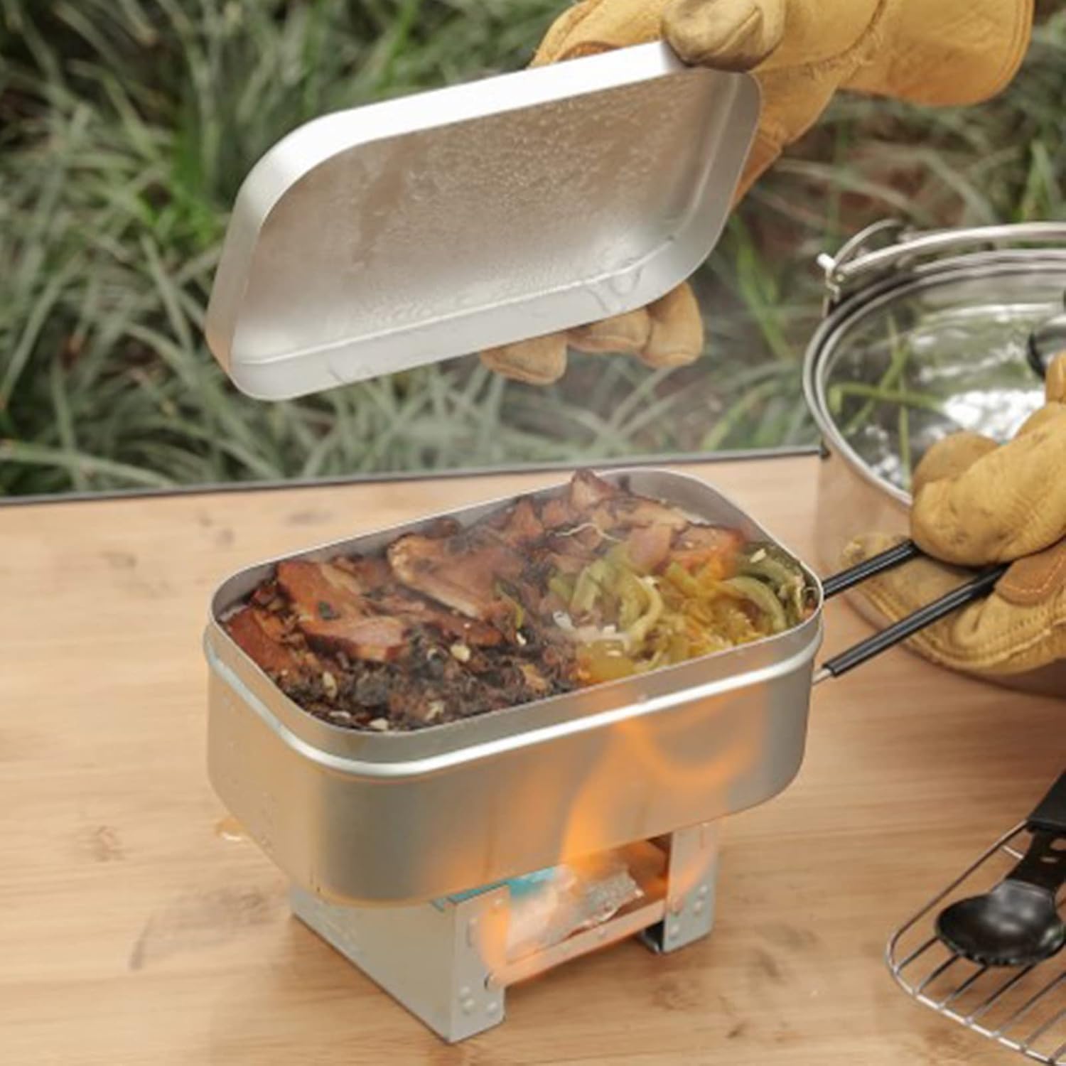 Foldable Bento Box Handle, Lun - مراجعة Camping Cooking Plate وسعره