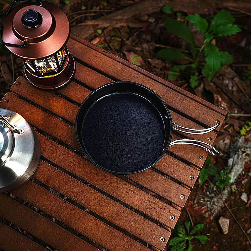 High-Grade 304 Stainless Steel - مراجعة Camping Cooking Set With Kettle وسعره