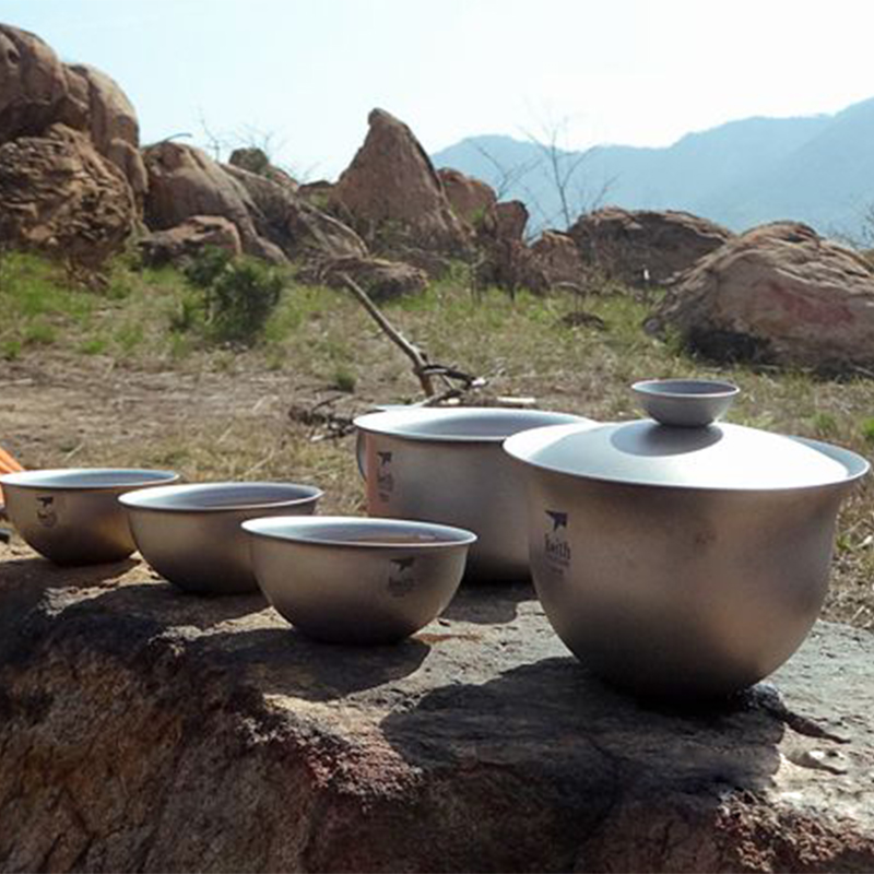 Keith Titanium Kung Fu Tea Set - مراجعة Camping Cooking Set With Kettle وسعره