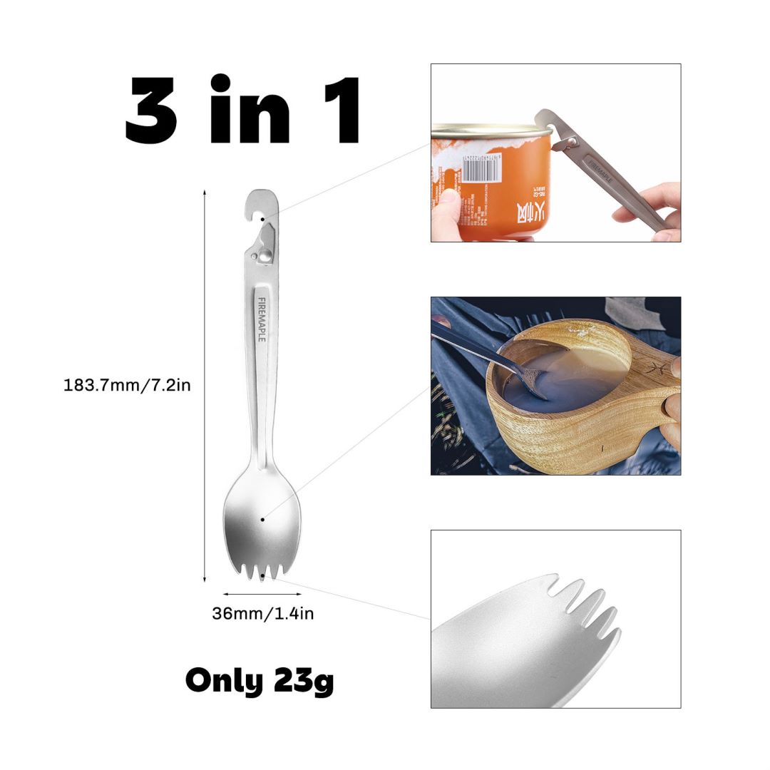Fire Maple Titanium Spork With - مراجعة Mess Kit Titanium وسعره