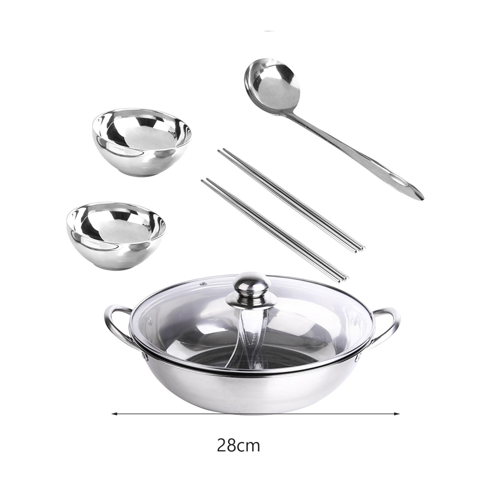 Hot Pot Pan Cooker with Glass  - مراجعة Camping Cooking Pots And Pans وسعره