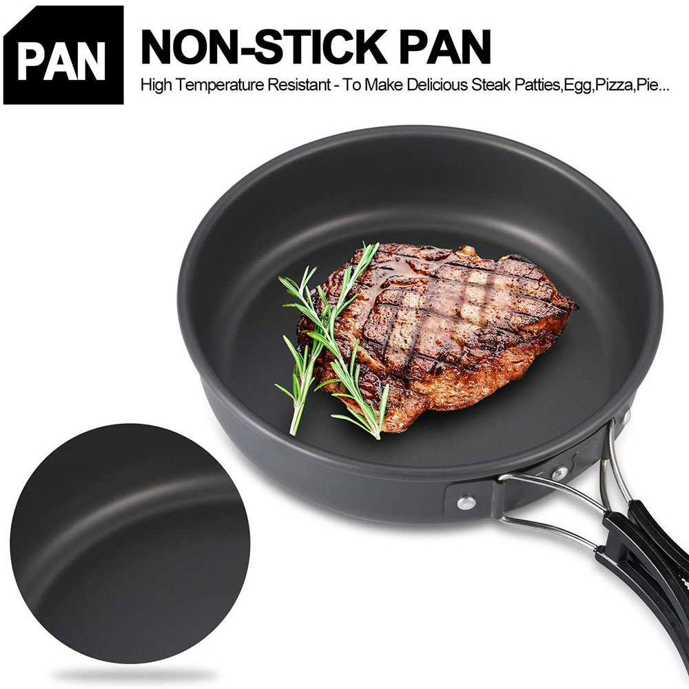 Outdoor camping cookware set m - مراجعة Camping Cooking Set Large وسعره