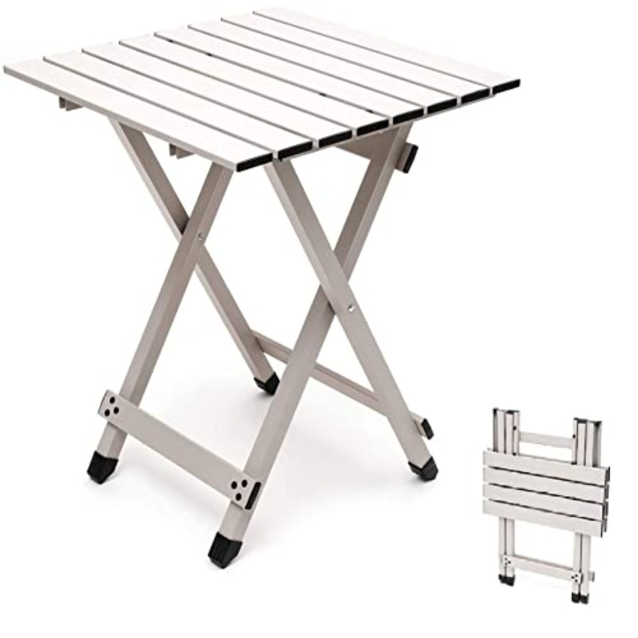 Folding Camping Table - Lightw - مراجعة Camping Cooking Table With Windshield وسعره