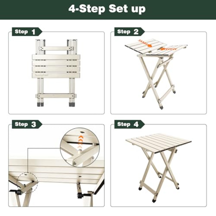 Folding Camping Table - Lightw - مراجعة Camping Cooking Table With Windshield وسعره