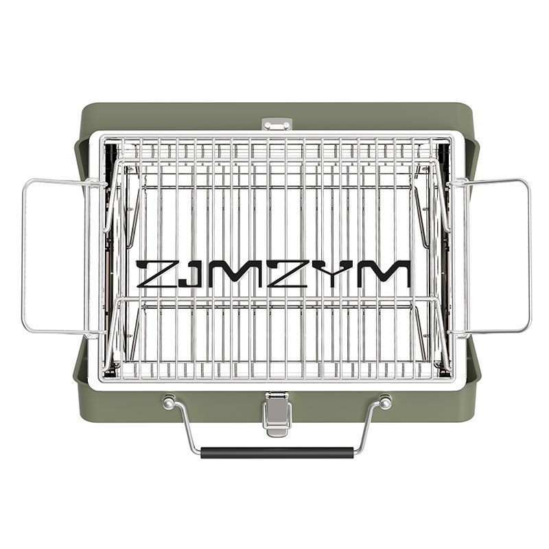 Foldable Barbecue Grill Adjust - مراجعة Camping Cooking Range وسعره