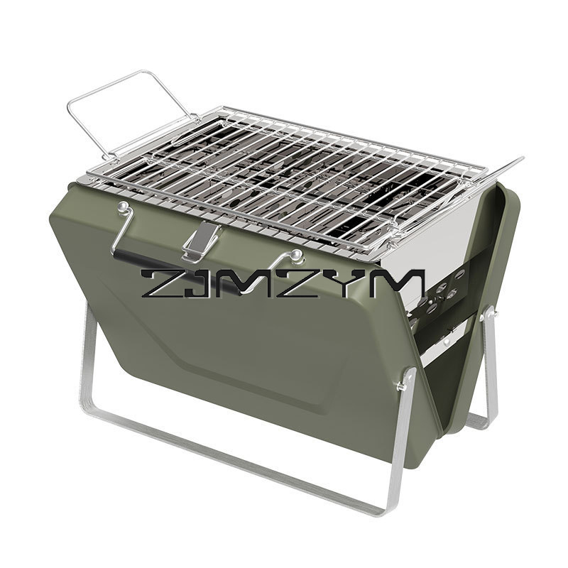Foldable Barbecue Grill Adjust - مراجعة Camping Cooking Range وسعره