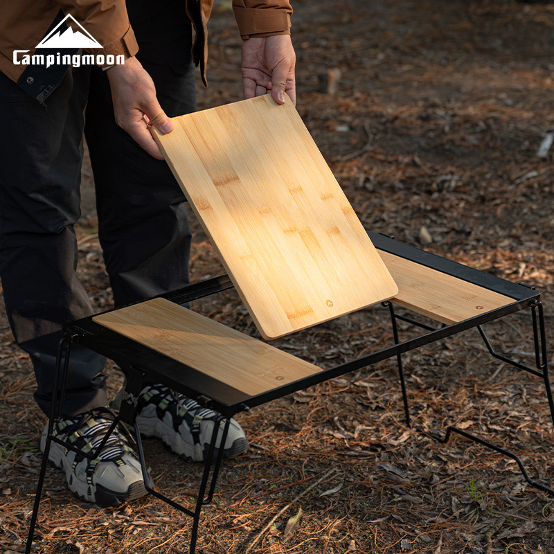 CK-P25 - Unit of Bamboo and Wo - مراجعة Camping Cooking Table وسعره