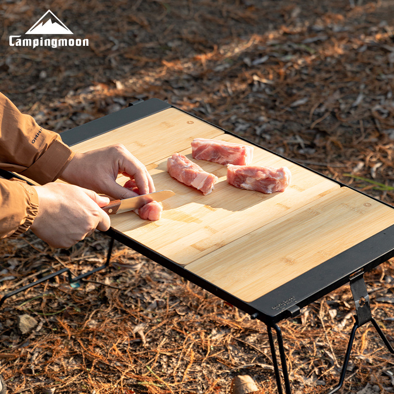CK-P25 - Unit of Bamboo and Wo - مراجعة Camping Cooking Table وسعره