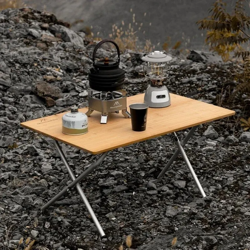 MOUNTAINHIKER 2/3 Bamboo Foldi - مراجعة Camping Cooking Table وسعره