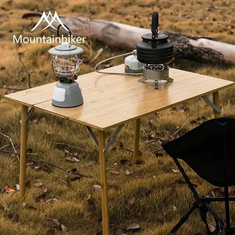 MOUNTAINHIKER 2/3 Bamboo Foldi - مراجعة Camping Cooking Table وسعره