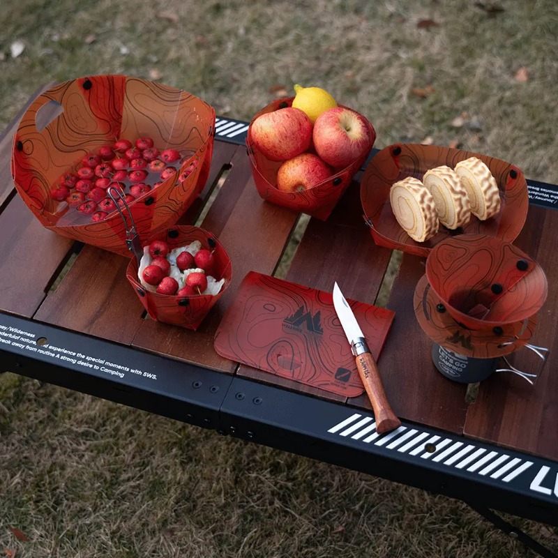 Foldable Camping Tableware Por - مراجعة Mess Kit Titanium وسعره